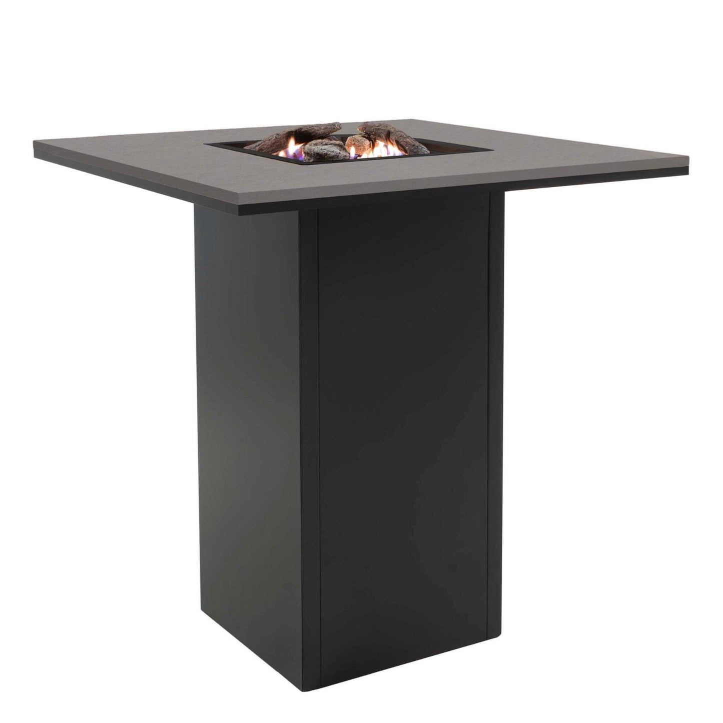 Cosiloft 100 Black Grey Propane Gas Fire Pit Bar Table