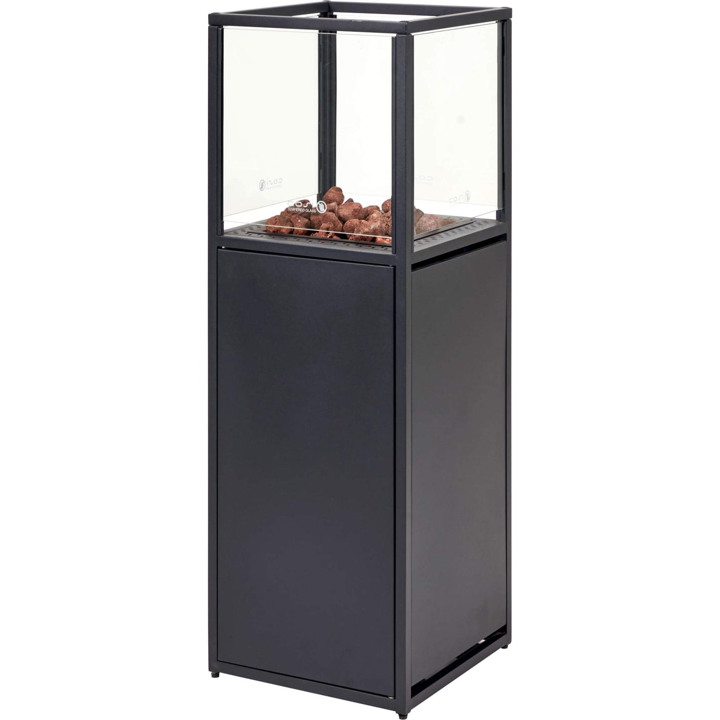 Cosipillar Dome Black Large Tall Outdoor Gas Fire Lantern