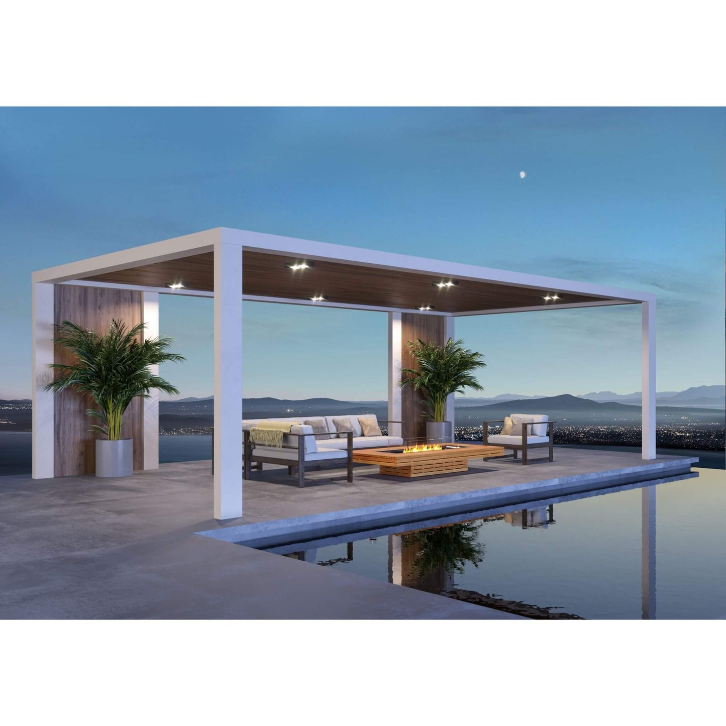 Ecosmart Fire Gin Low Outdoor Gas Fire Pit Table