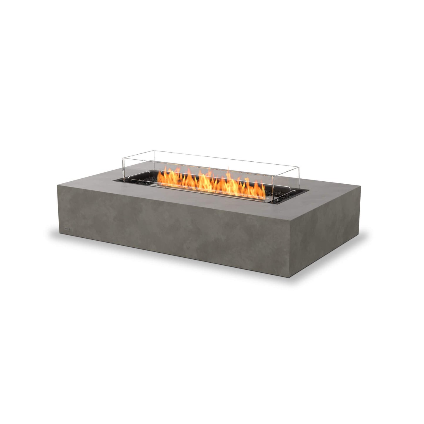 Ecosmart Fire Wharf Concrete Ethanol Gas Fire Pit Table