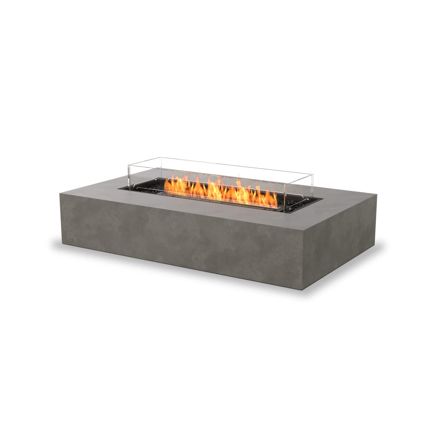 Ecosmart Fire Wharf Concrete Ethanol Gas Fire Pit Table