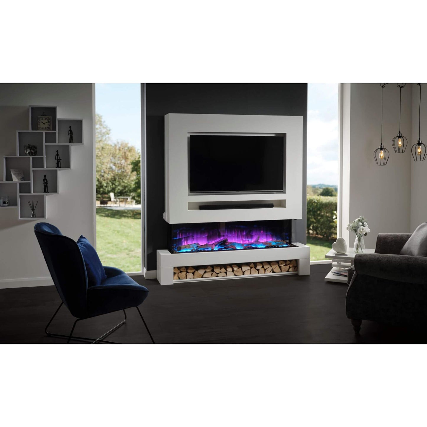 Flamerite Glazer 1500 Wall Mounted Inset Electric Fires