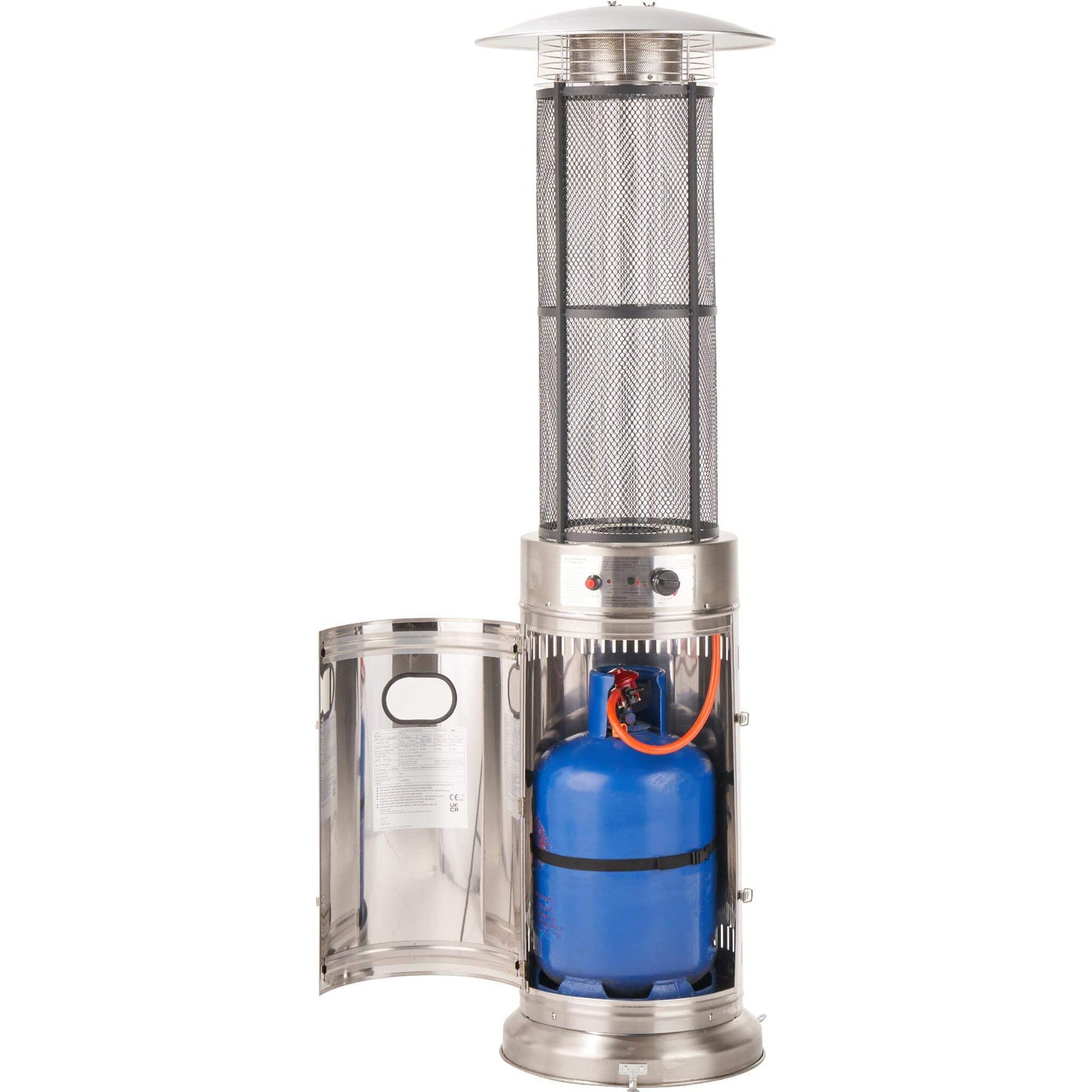 Stainless Steel Cylinder Propane Gas Patio Heater