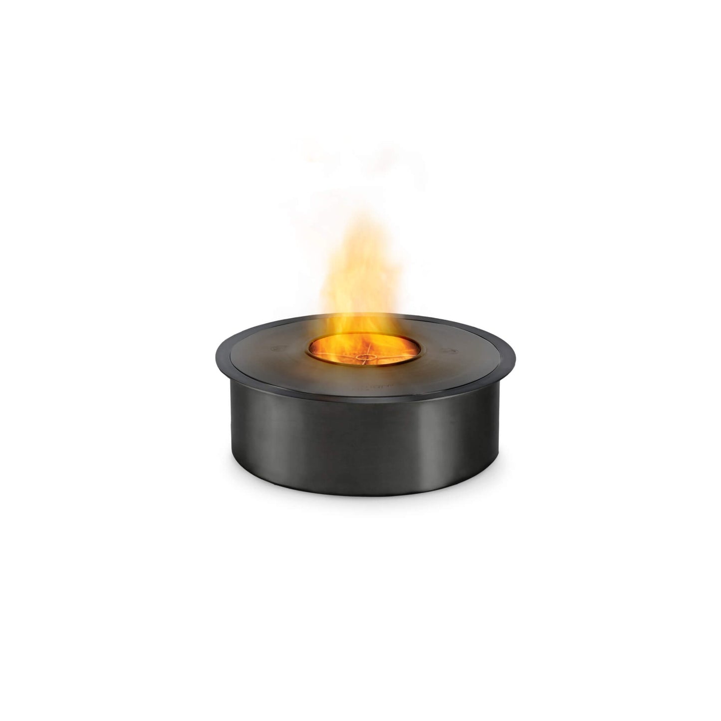 Ecosmart Fire AB8 Round Steel 6kw Bioethanol Burner