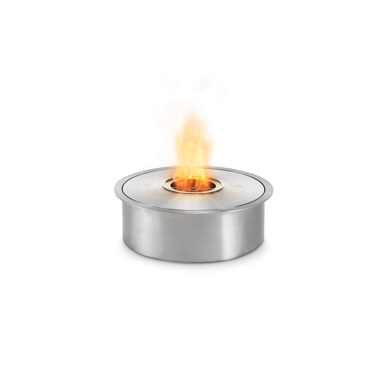 Ecosmart Fire AB8 Round Steel 6kw Bioethanol Burner