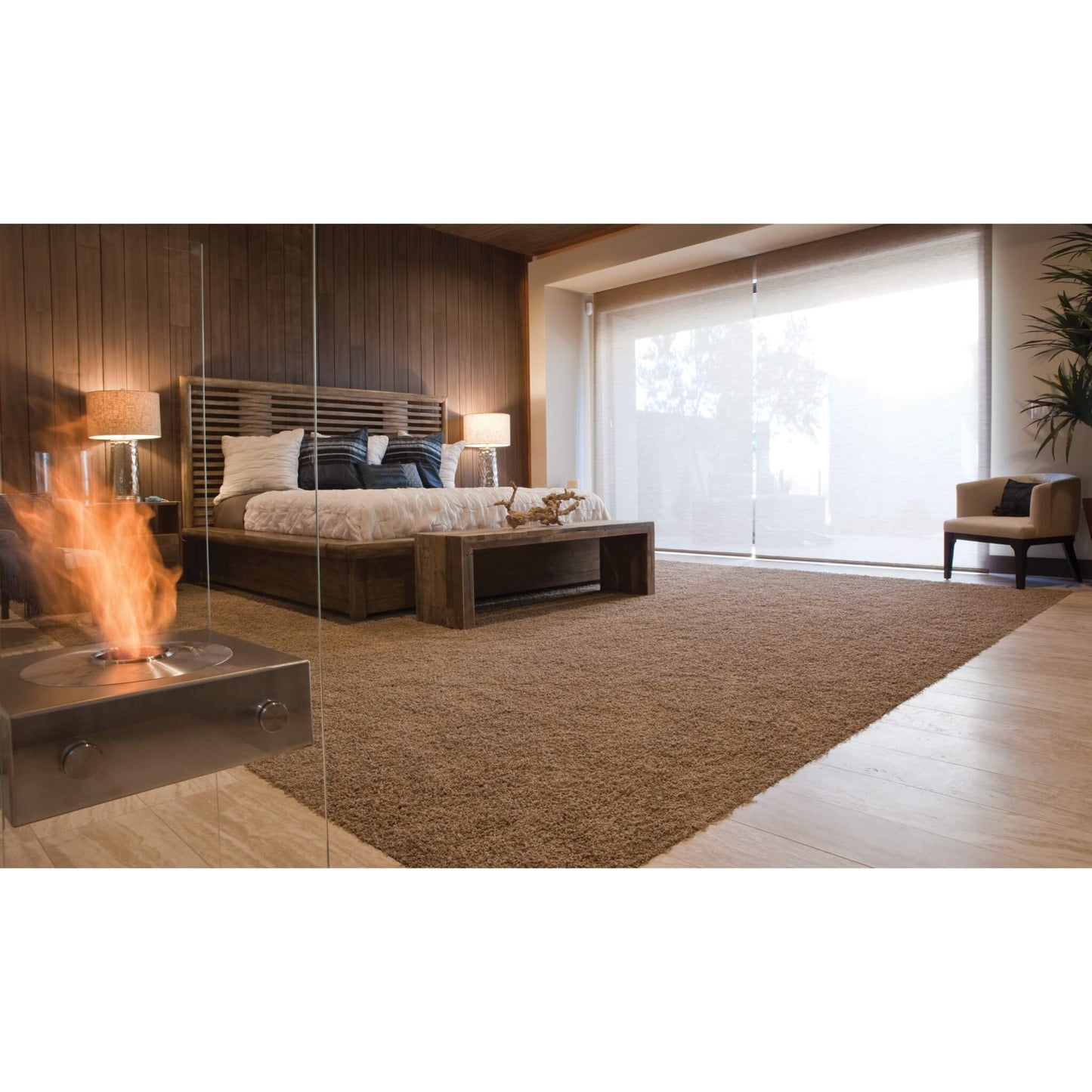Ecosmart Ghost Freestanding Glass Bioethanol Fireplace