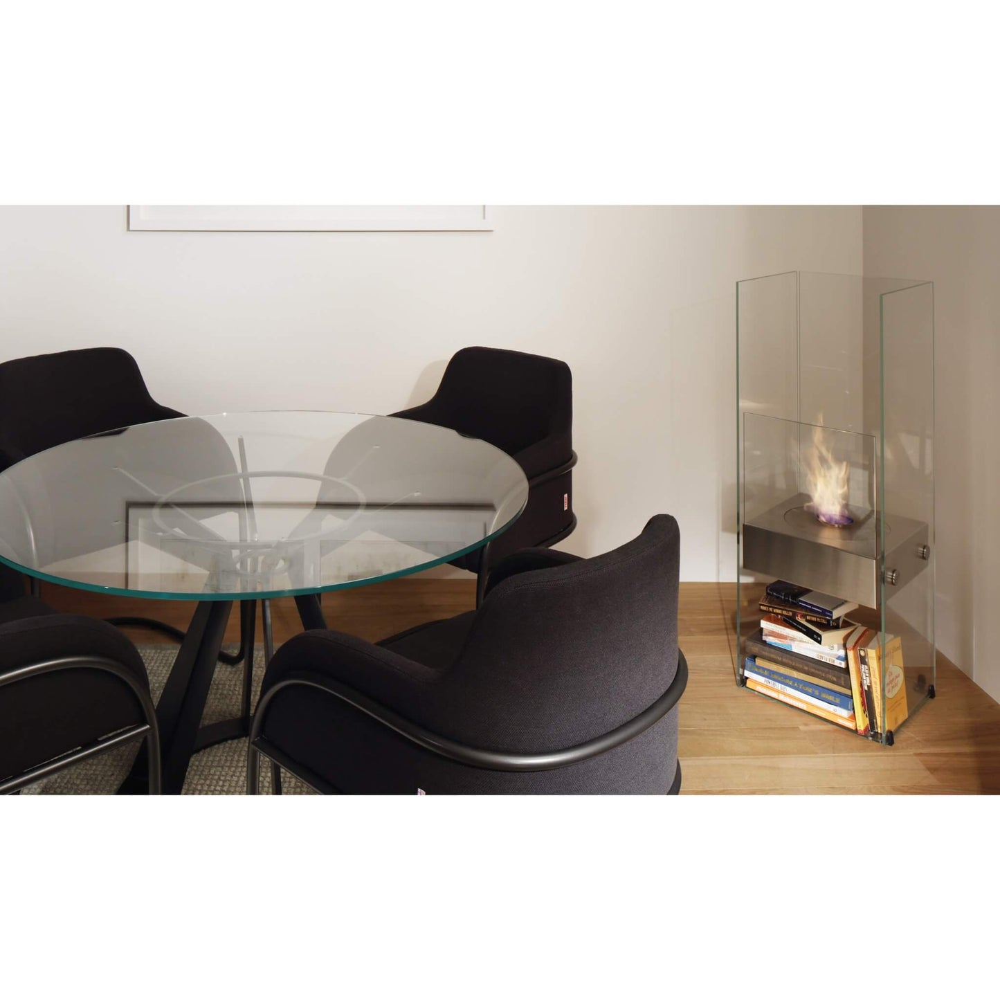Ecosmart Ghost Freestanding Glass Bioethanol Fireplace
