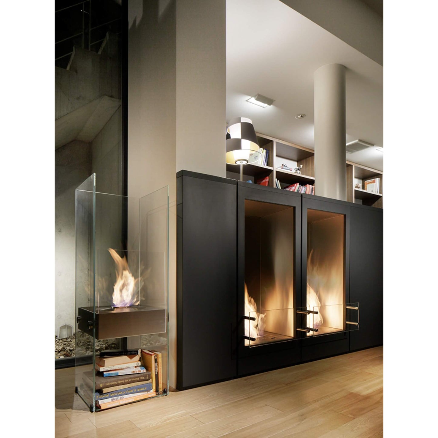 Ecosmart Ghost Freestanding Glass Bioethanol Fireplace
