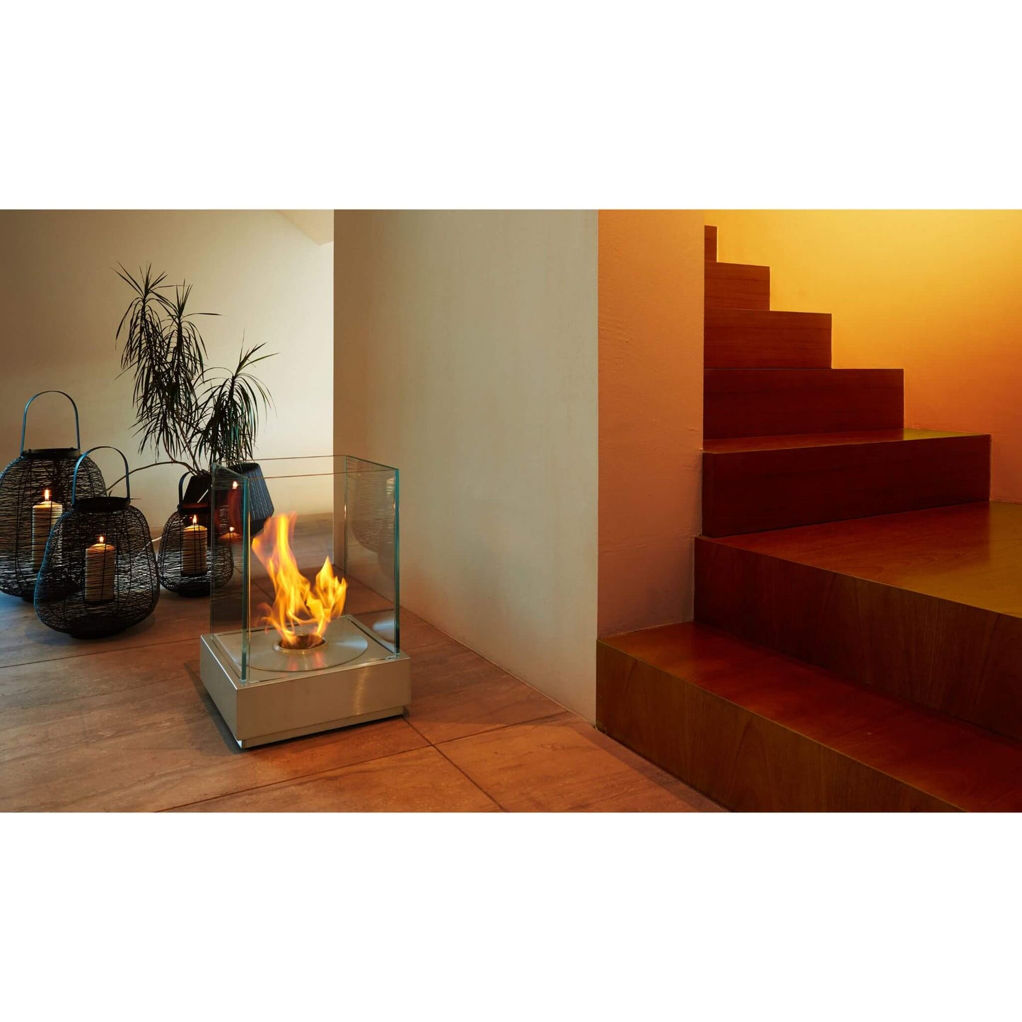 Ecosmart Fire Mini T Glass Bioethanol Table Top Fireplace