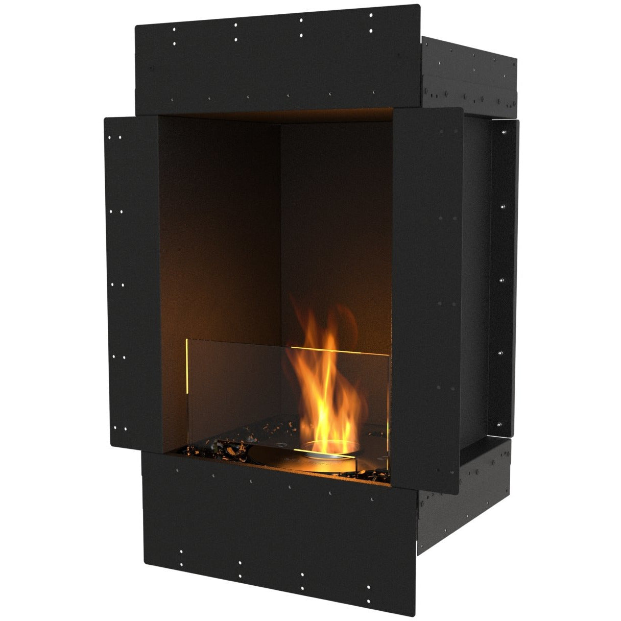 EcoSmart Flex 18SS Best Bioethanol Fireplace in Black - 22.8 inches wall fireplace for sale