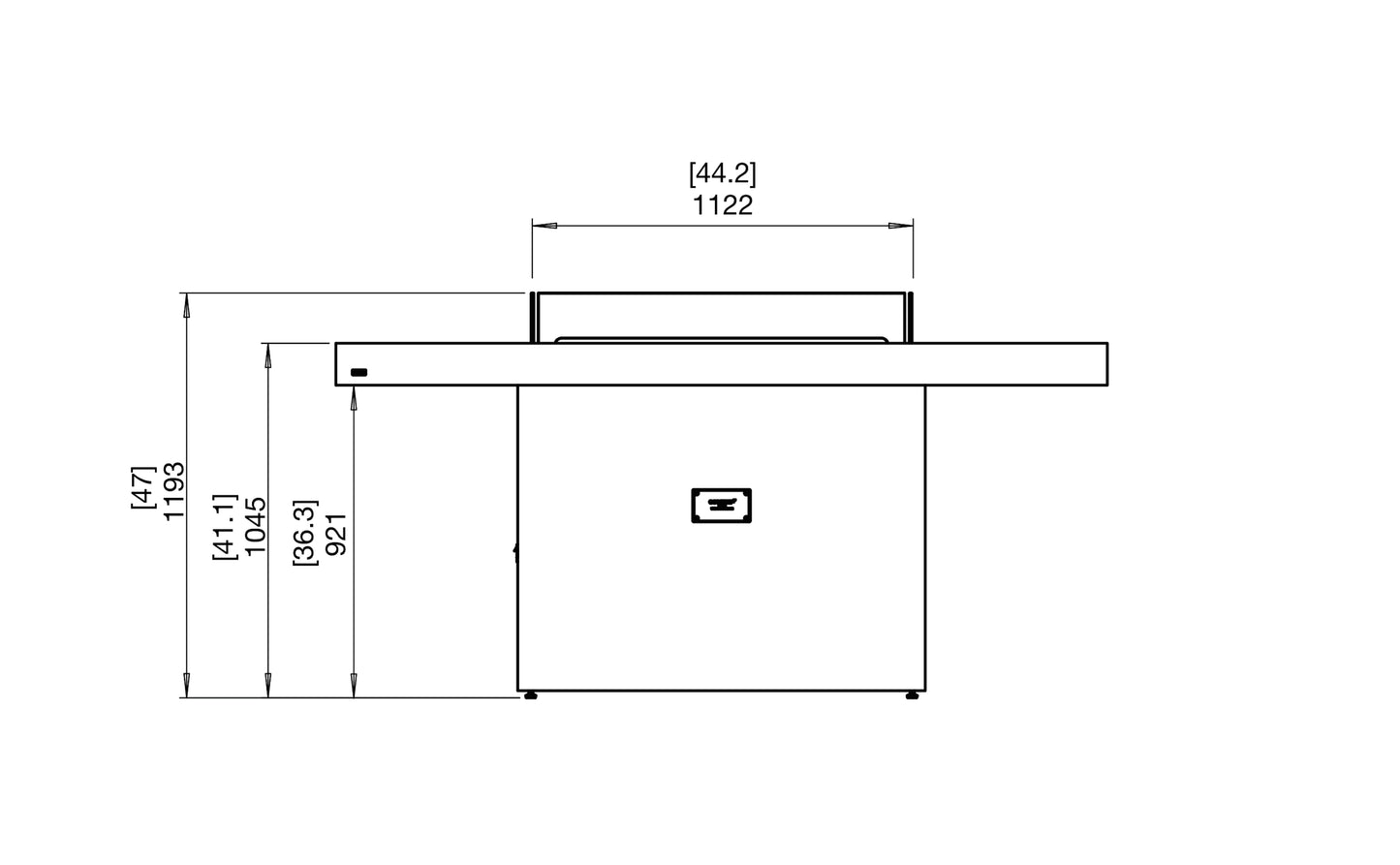 Ecosmart Fire Gin Bar Outdoor Gas Fire Pit Table