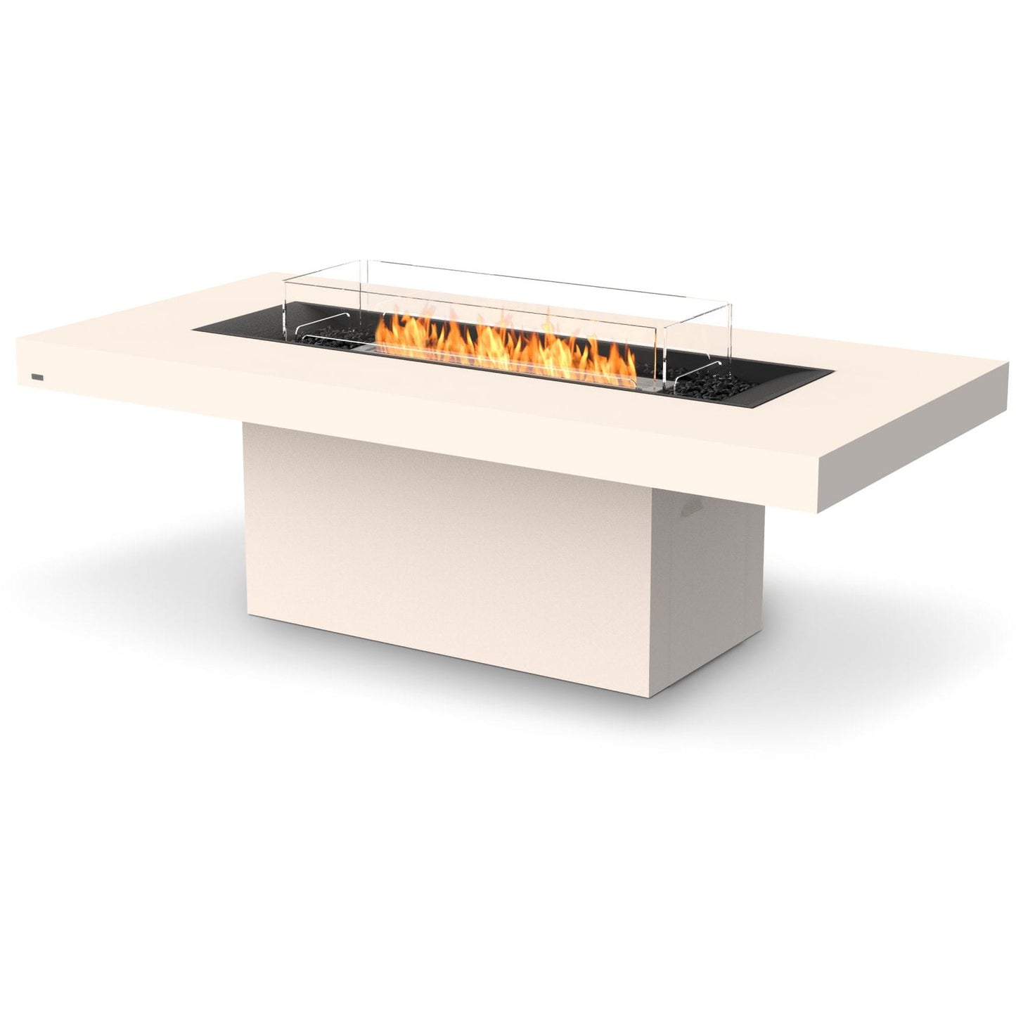 Ecosmart Fire Gin Dining Concrete Ethanol Gas Fire Table