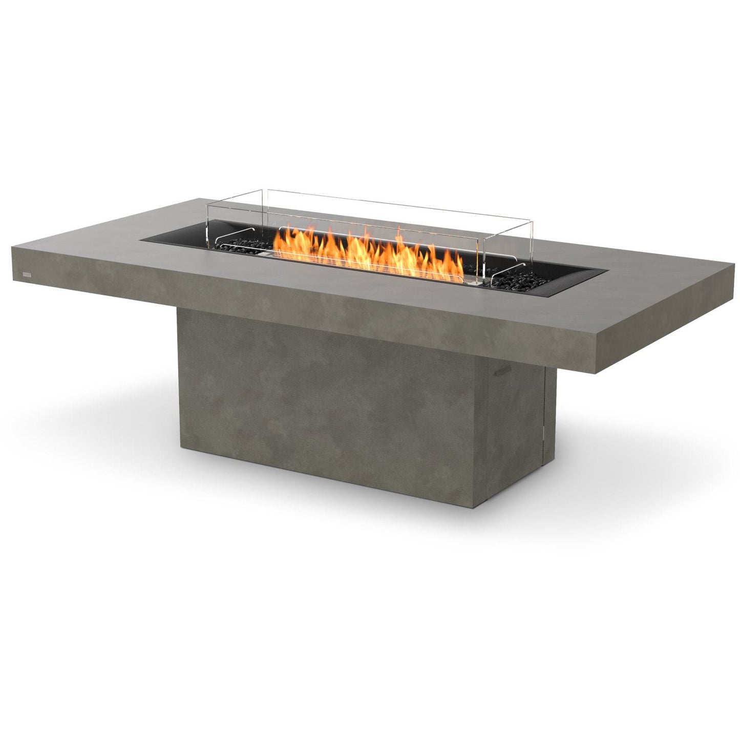 Ecosmart Fire Gin Dining Concrete Ethanol Gas Fire Table