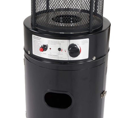 Black Cylinder Propane Gas Patio Heater