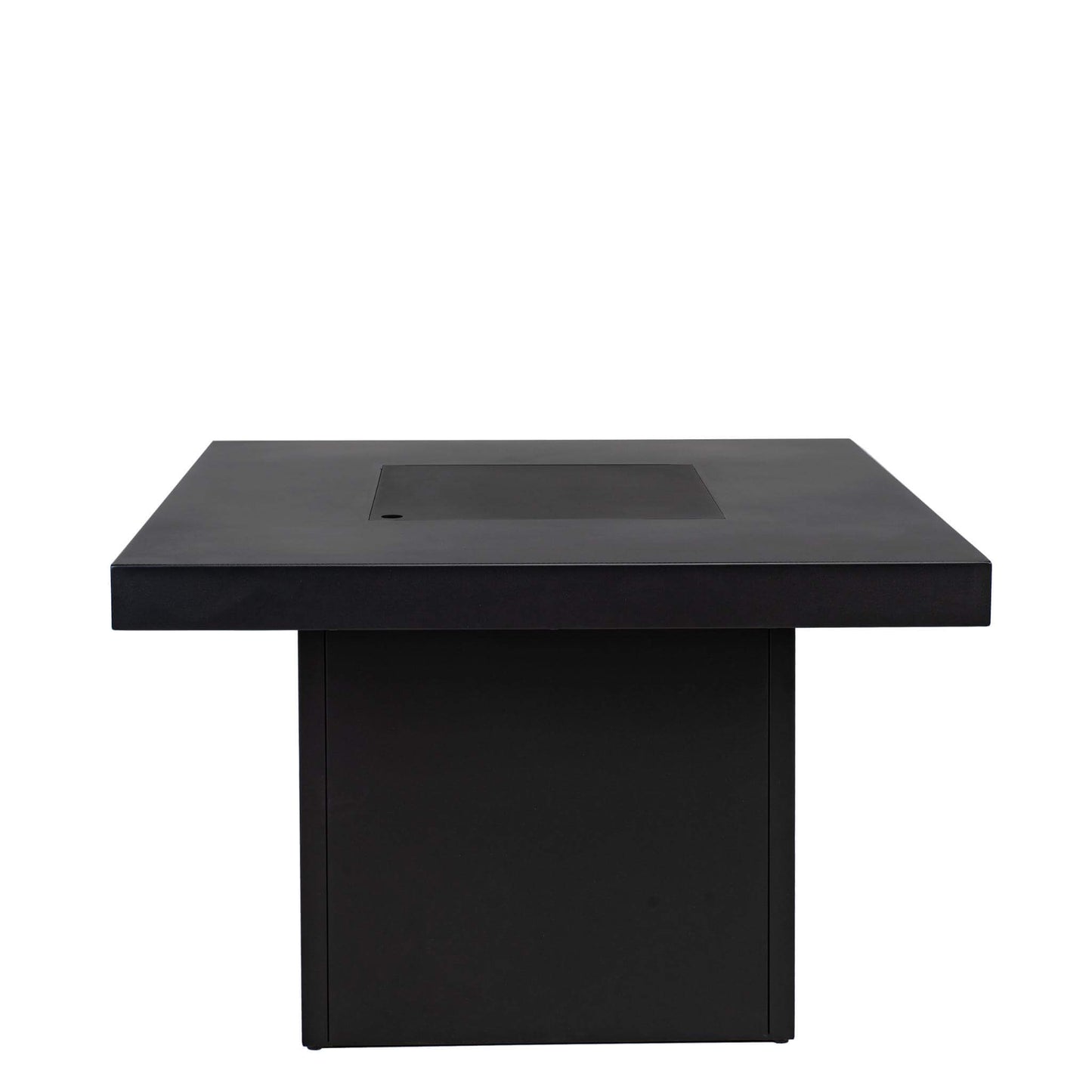 Cosibrixx 90 Anthracite Gas Fire Pit Table with closed lid