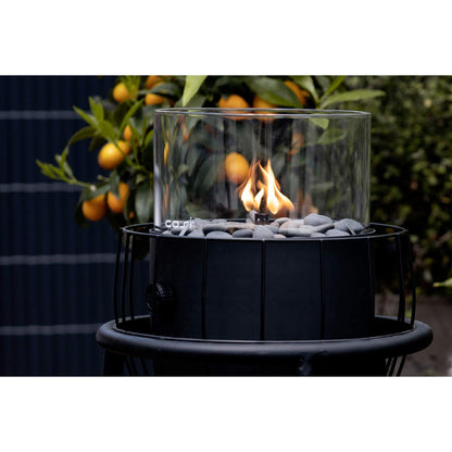 Cosiscoop Basket High Large Black Outdoor Gas Fire Lantern