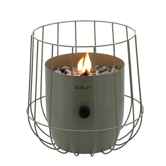 Cosiscoop Basket Steel Tabletop Outdoor Gas Fire Lantern