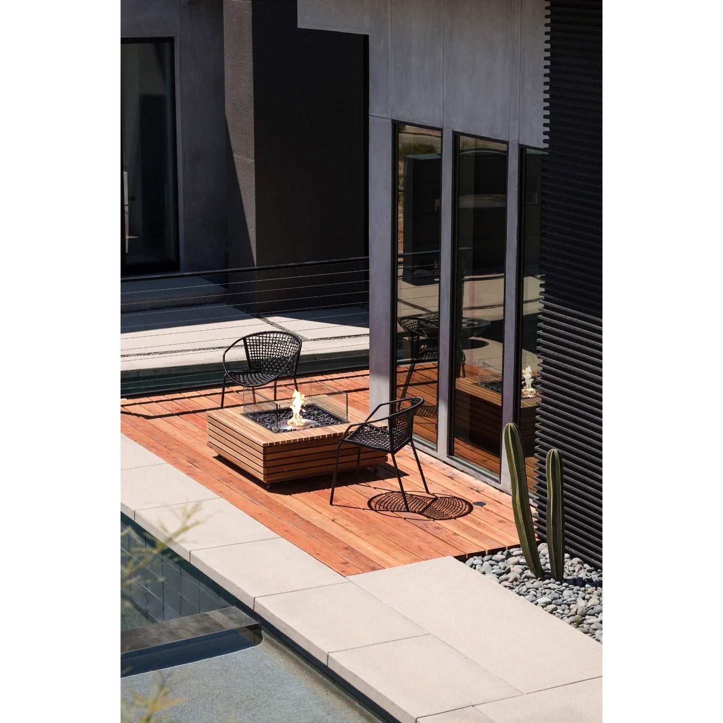 Ecosmart Fire Base 40 Square Gas Fire Pit Table