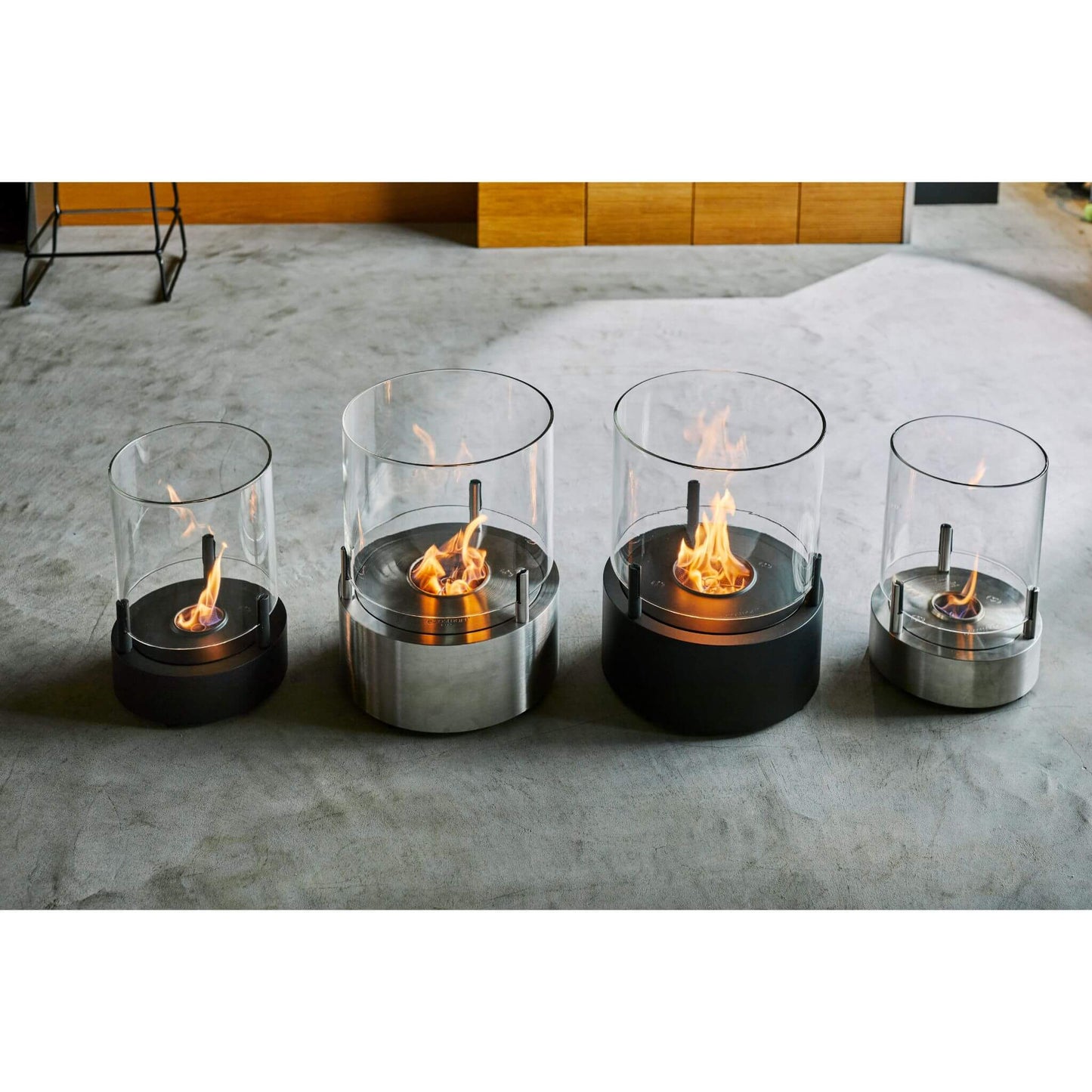 Ecosmart Fire T-Lite 8 Modern Glass Bioethanol Fireplace
