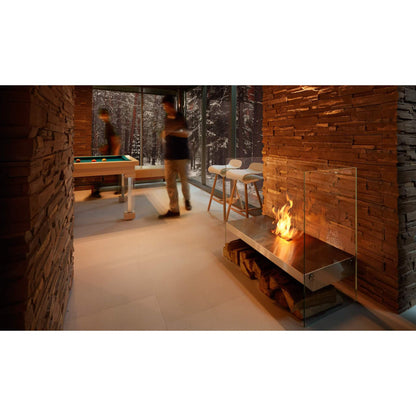 Ecosmart Igloo Freestanding Glass Bioethanol Fireplace