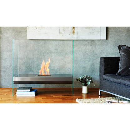 Ecosmart Igloo Freestanding Glass Bioethanol Fireplace