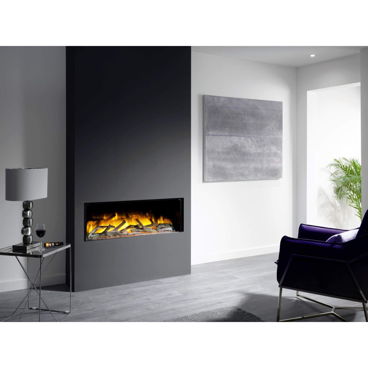 Flamerite Glazer 1000 LED Inset Wall Mounted Electric Fires