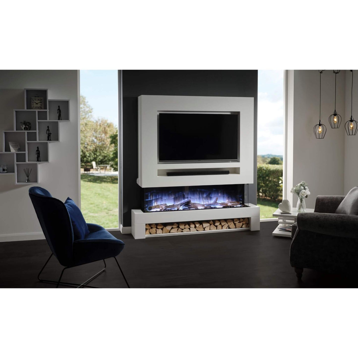 Flamerite Glazer 1500 Wall Mounted Inset Electric Fires