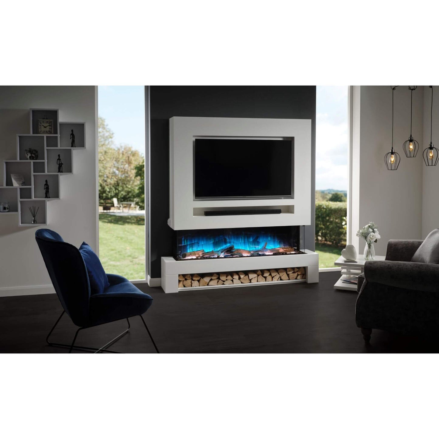 Flamerite Glazer 1500 Wall Mounted Inset Electric Fires