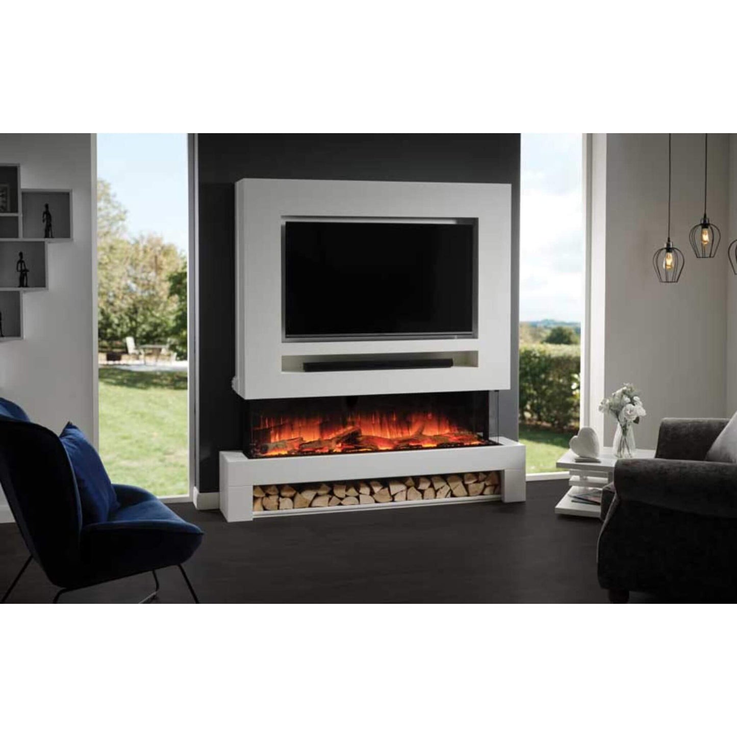 Flamerite Glazer 1500 Wall Mounted Inset Electric Fires