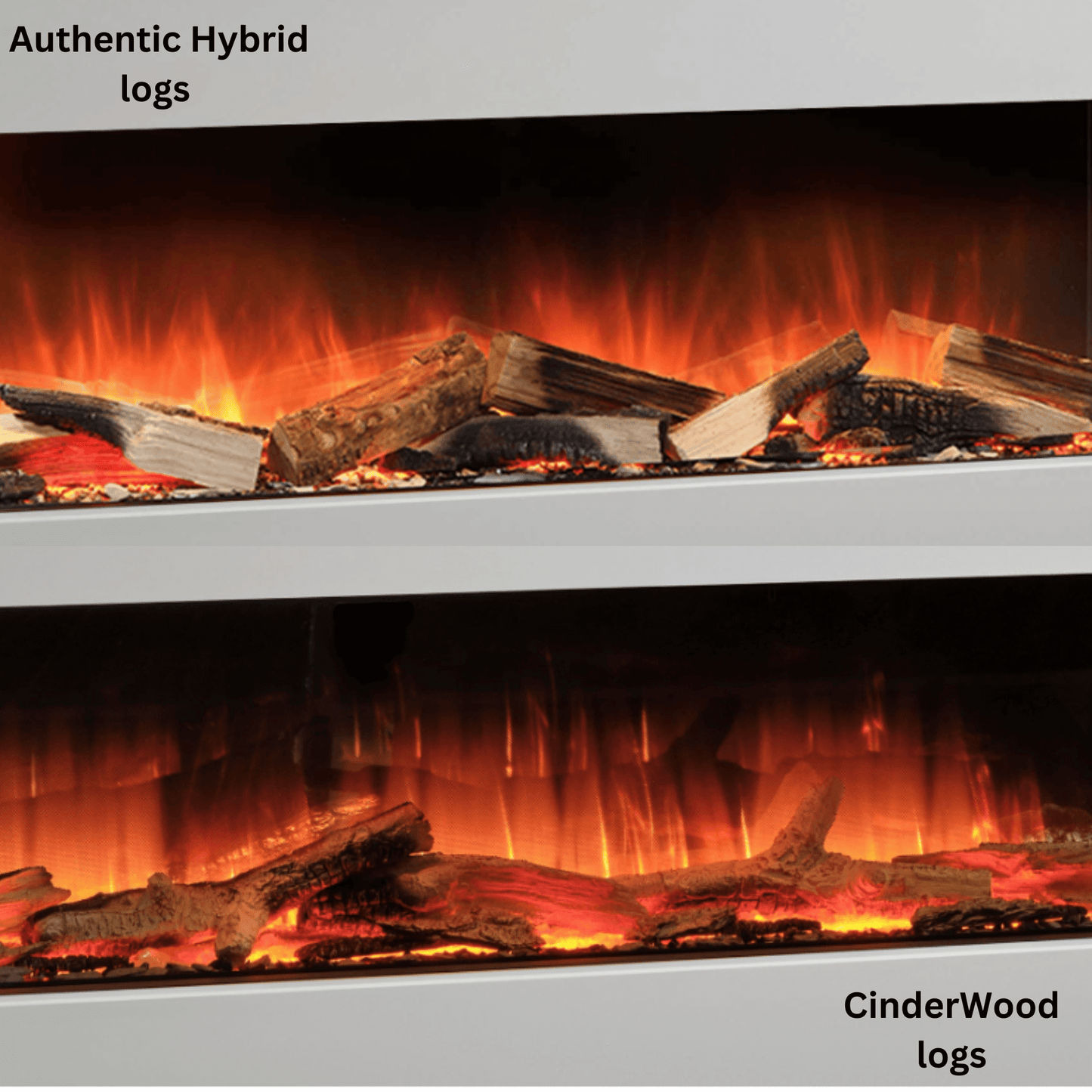 Flamerite Glazer 1800 LED Wall Mounted Inset Electric Fires