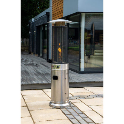Stainless Steel Cylinder Propane Gas Patio Heater