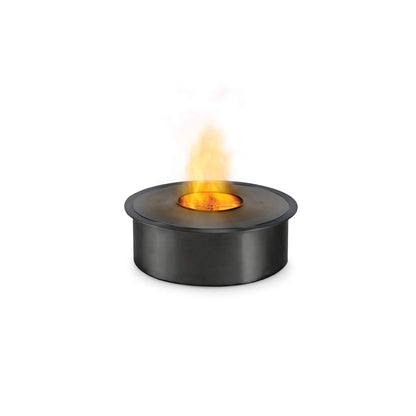 Ecosmart Fire AB8 Round Steel 6kw Bioethanol Burner