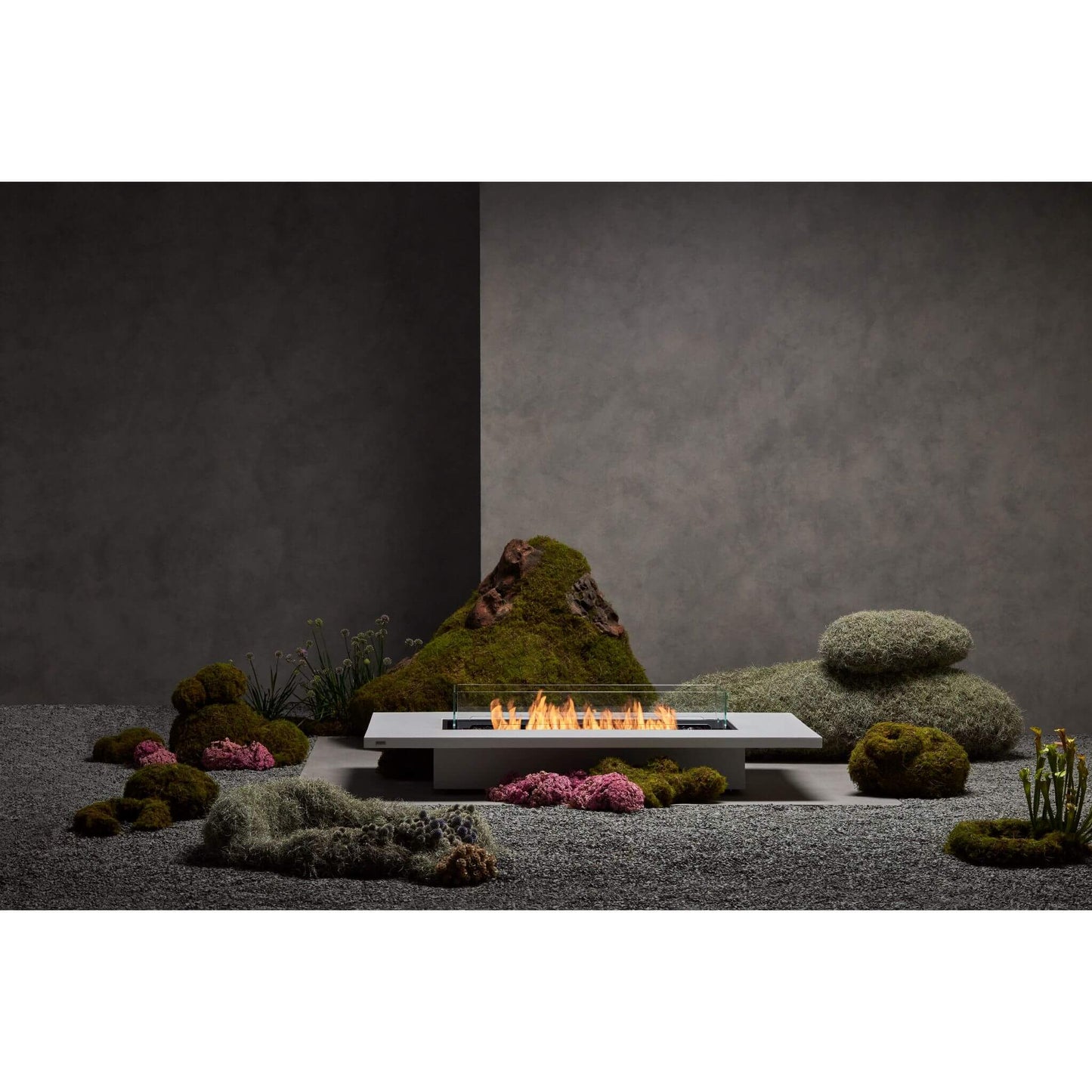 Ecosmart Fire Daiquiri Concrete Gas Ethanol Fire Pit Table