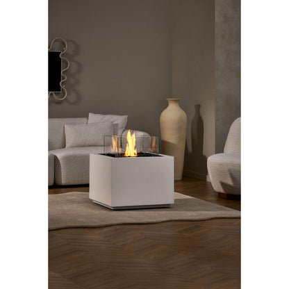 Ecosmart Fire Sidecar 24 Square Ethanol Gas Fire Pit Table