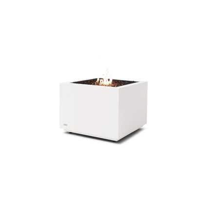 White square fire pit on a white background