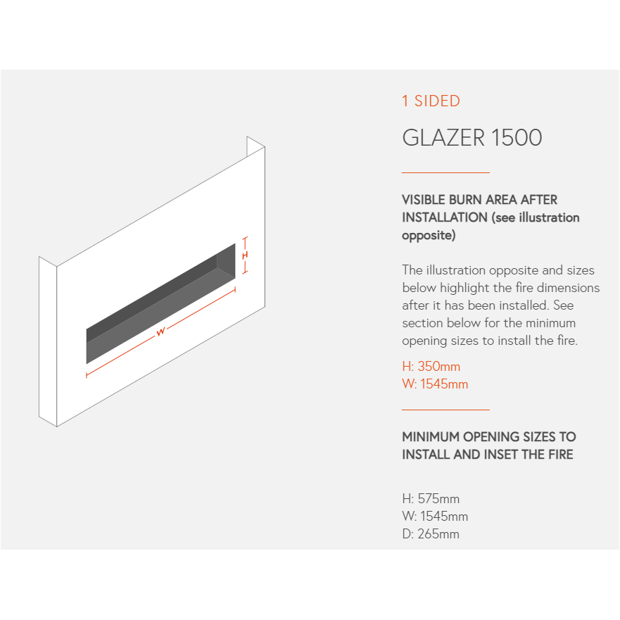 1 sided Glazer 1500