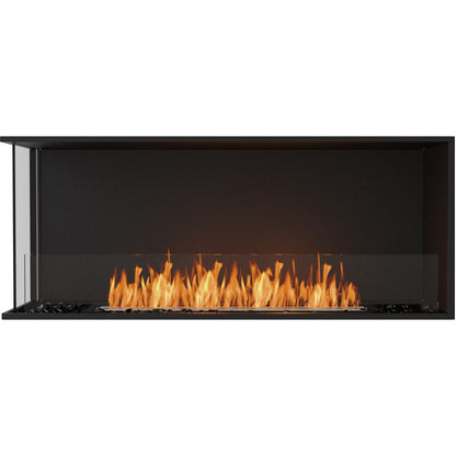 EcoSmart Flex 50 left corner bio ethanol modern Fireplace in black. 57.9 inches long fireplace for sale