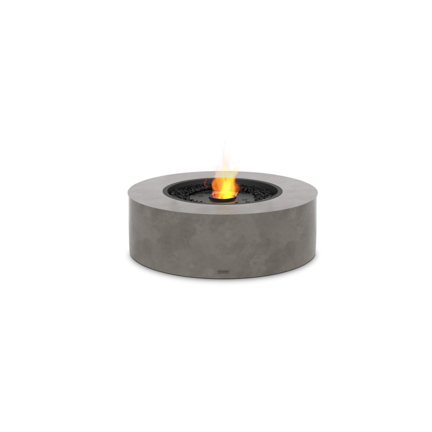 Ecosmart Fire Ark Round Concrete Gas Ethanol Fire Pit Table