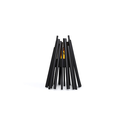 Ecosmart Fire Stix 8 Black Steel Garden Bioethanol Fire