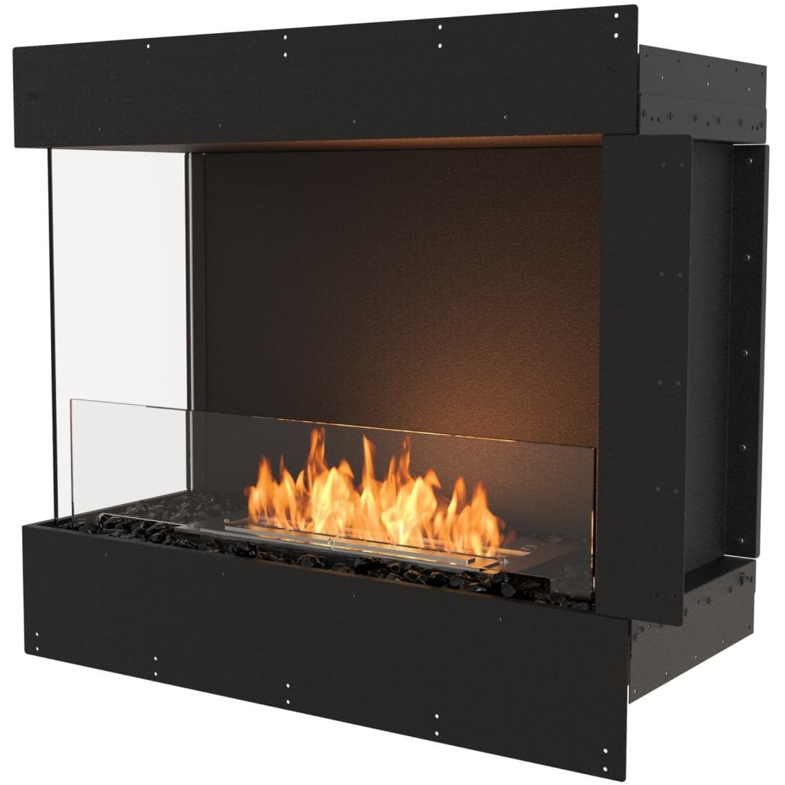 corner bioethanol fireplace