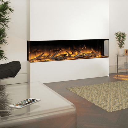 Flamerite Glazer 1500 Inset or Wall Mounted LED Electric Fireplace