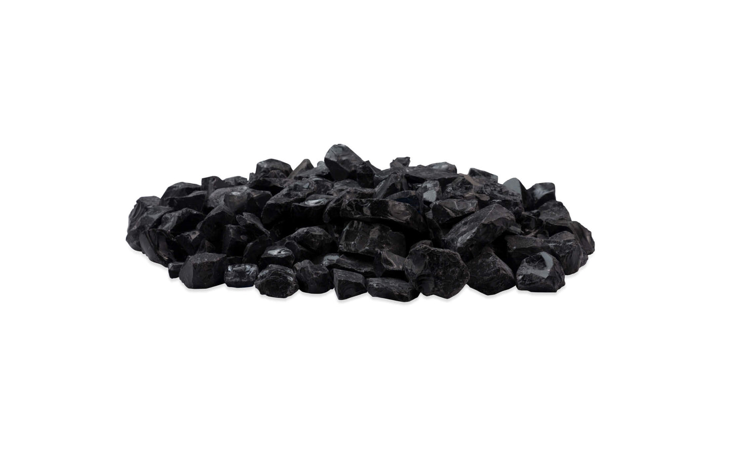 Decorative Black Glass Charcoal