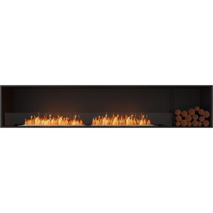 EcoSmart Flex 104SS.BXR Best Flueless Bio ethanol Fireplace in Black - 112 inches wall fireplace for sale