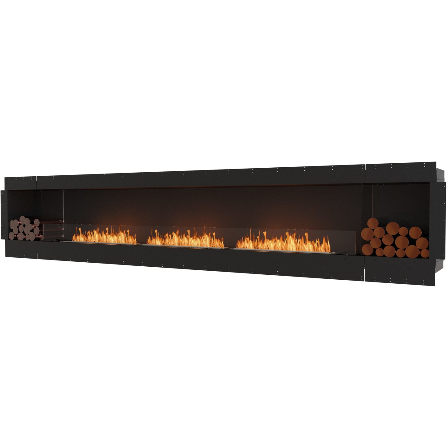 Media wall fire place