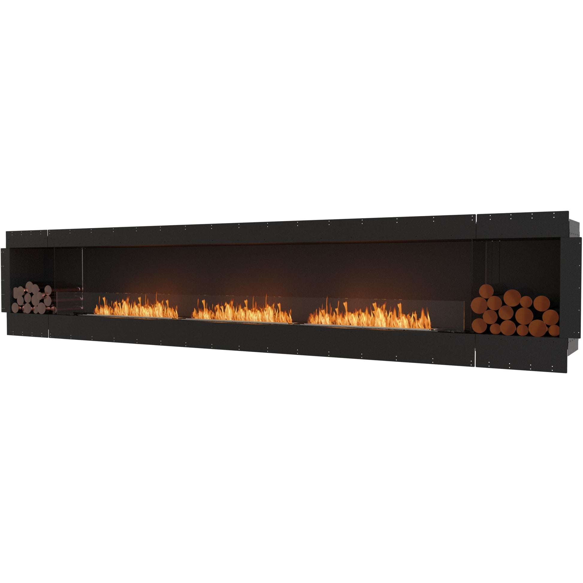 Media wall fire place