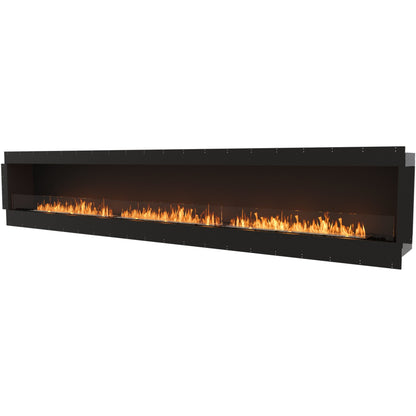 EcoSmart Flex 158SS; Best flueless bioethanol fireplace in black.
