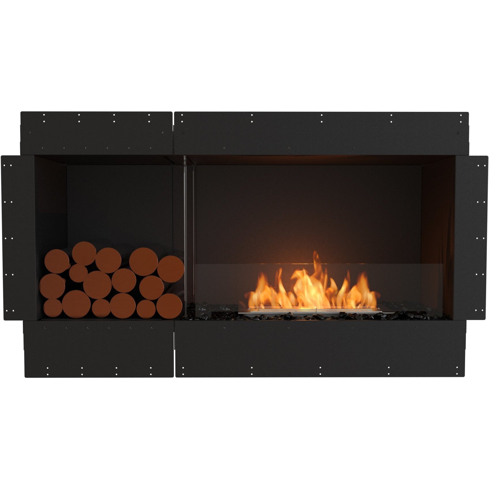 EcoSmart Flex 50ss with box left; best quality bio ethanol wall fireplace in black for sale