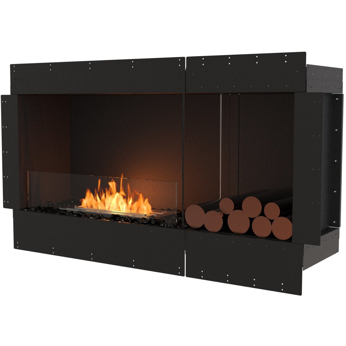 EcoSmart Flex 50ss with box left; best quality bio ethanol wall fireplace in black for sale