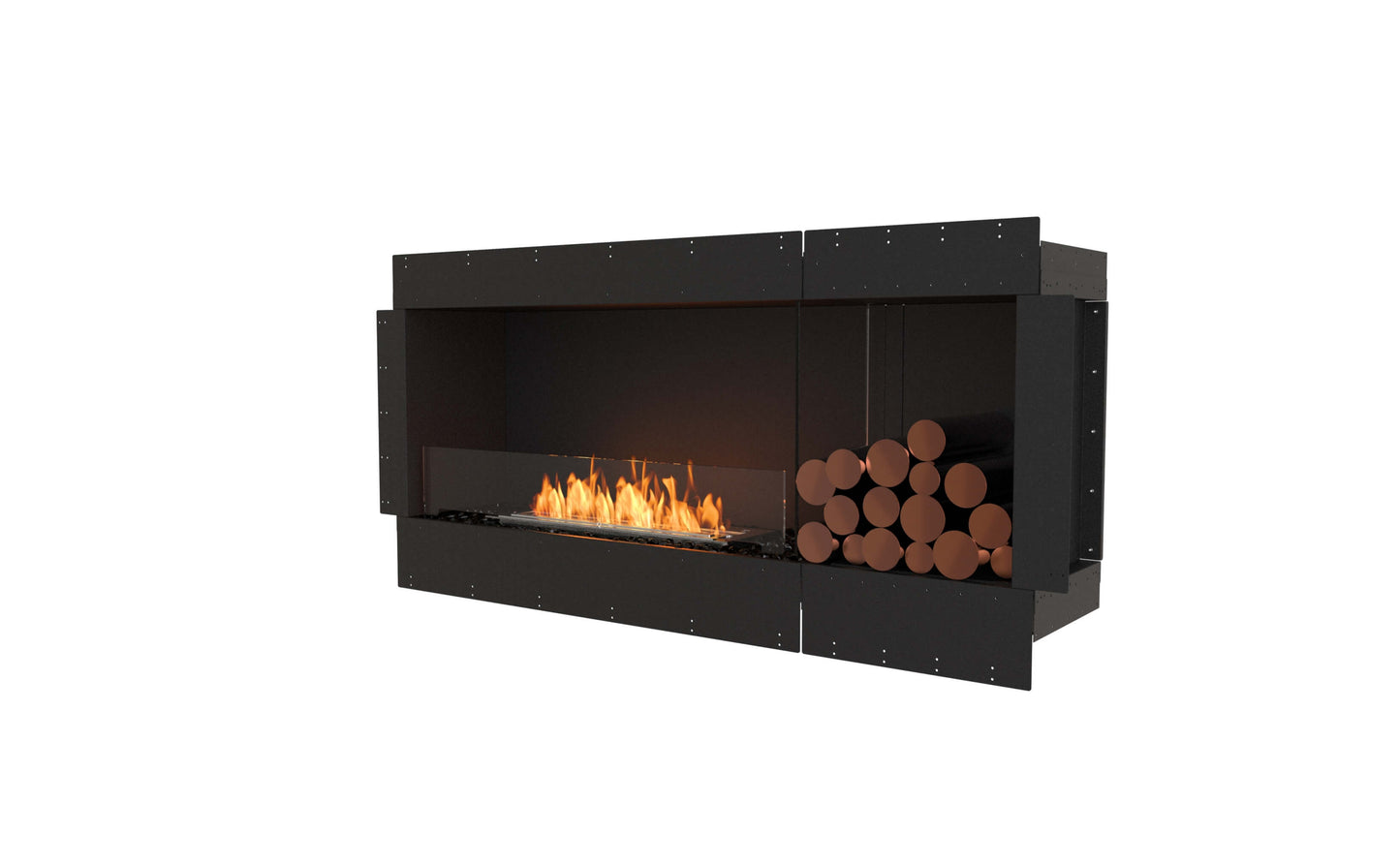 EcoSmart Flex 60SS Bioethanol Fireplace Modern Wall Insert