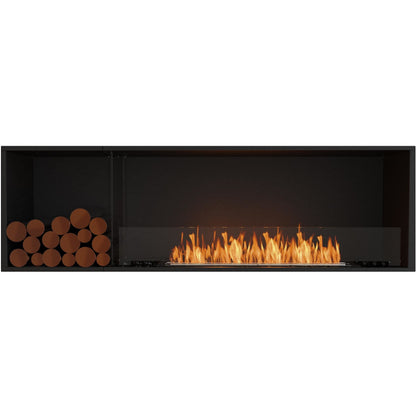 EcoSmart Flex 68SS.BXL; best flueless bio ethanol fireplace in black. 76 inches wall fireplace with decorative box for sale